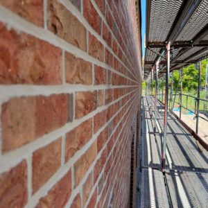 hübsche Klinker zieren den Neubau
